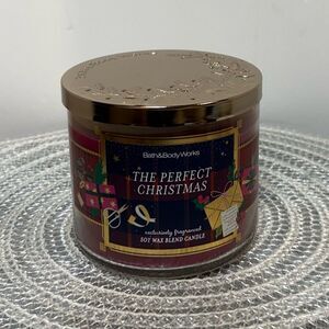 BBW The Perfect Christmas 3 Wick Scented Candle NWT